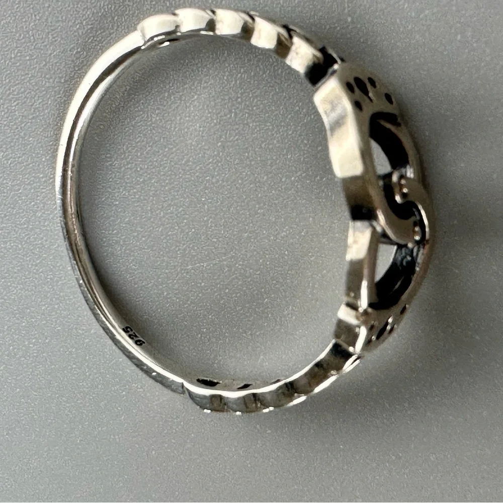 Sterling Silver Handcuff Ring | Edgy Stackable Band